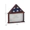 Flash Furniture Quincy Flag and Certificate Display Case, Solid Pine Wood Flag Shadow Box, Mahogany Finish HMHD-22M192Y-MHG-GG - alternate 2